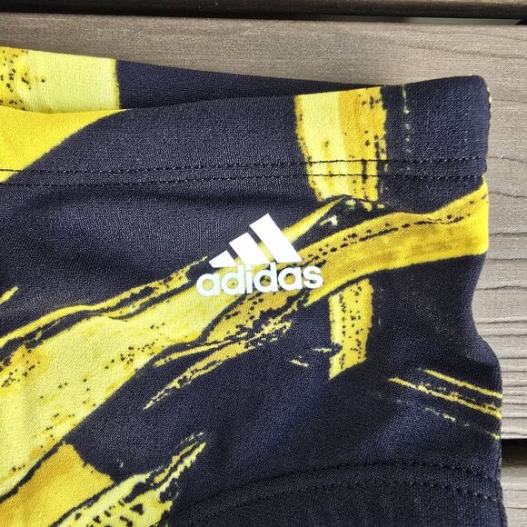 Adidas Men's Supernova Infinitex Plus Swim Racer Brief Gold/black Size 30 New - Picture 3 of 4